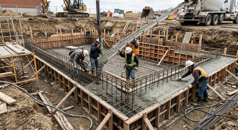 Basement Concrete Installation in Howell, MI