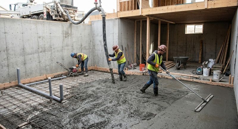 Basement Concrete Installation in Pinckney, MI