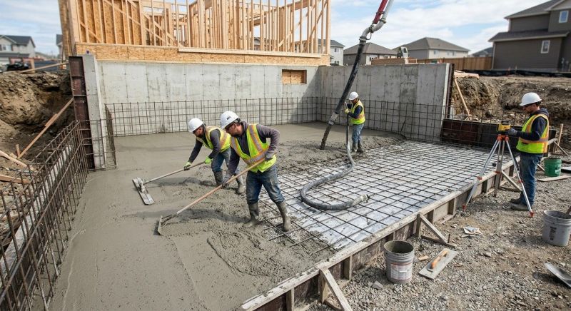 Basement Slab Installation in Howell, MI