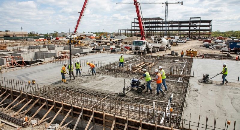 Commercial Slab Construction in Chelsea, MI