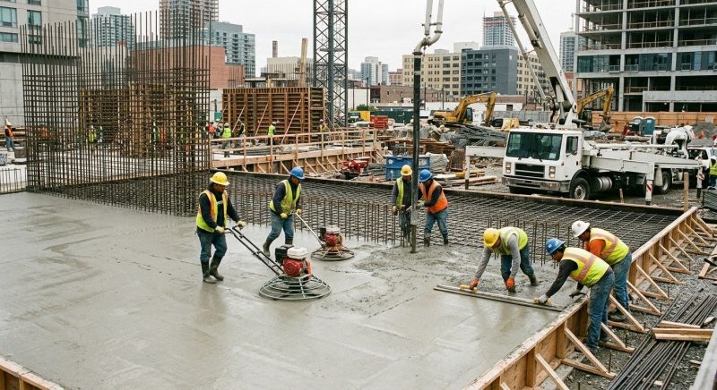 Commercial Slab Construction in Holly, MI