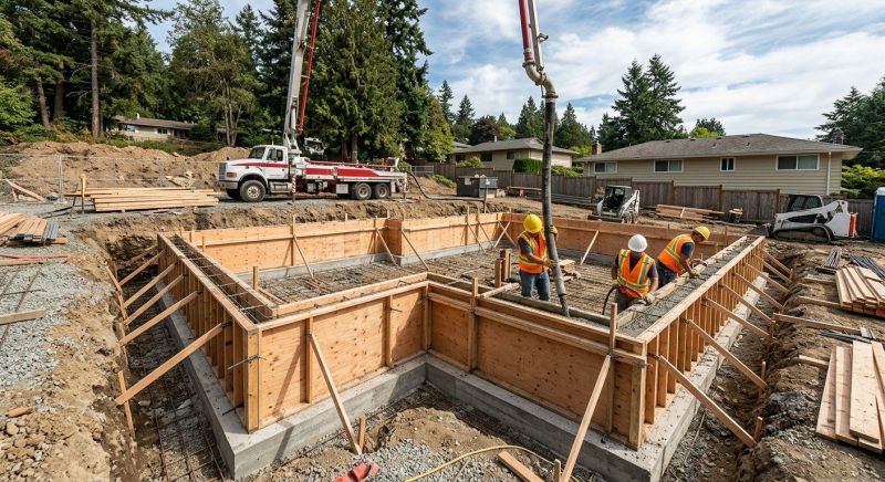 Concrete Foundation Installation in Holly, MI