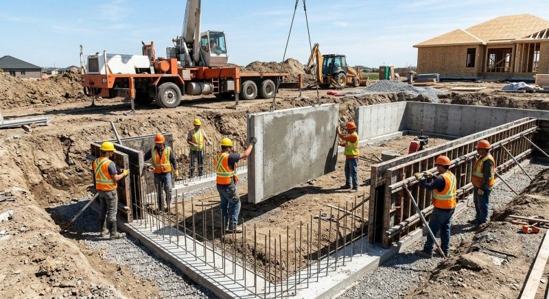 Foundation Wall Pouring in Wixom, MI
