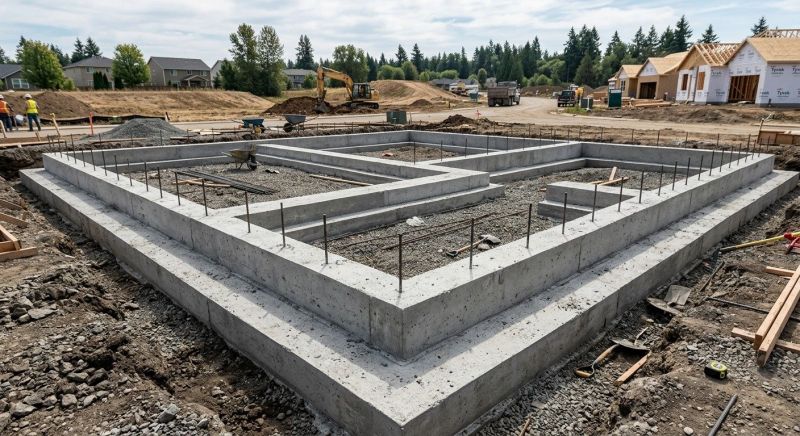 House Footing Construction in Howell, MI