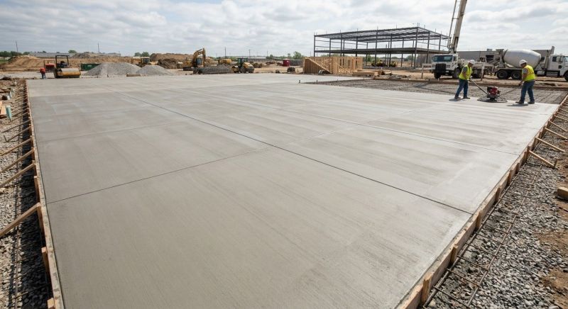 Commercial Slab Installation in Wixom, MI